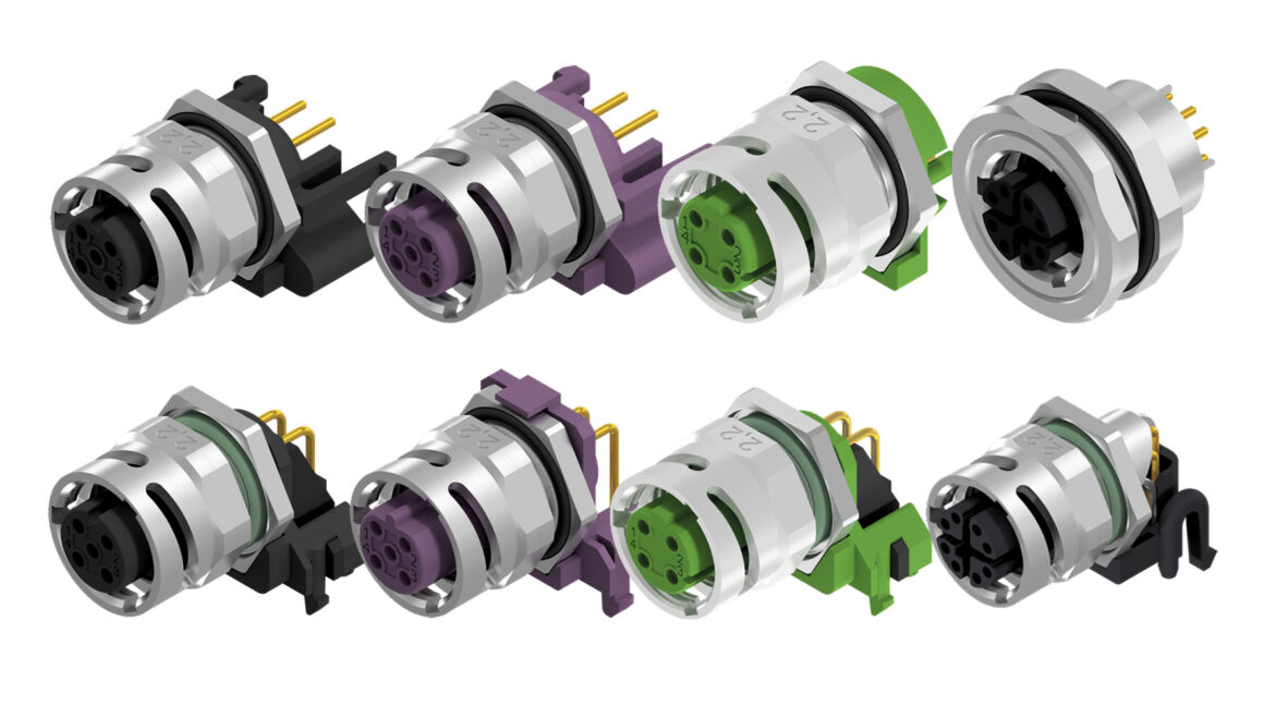 Circular connectors with bayonet quick locking system