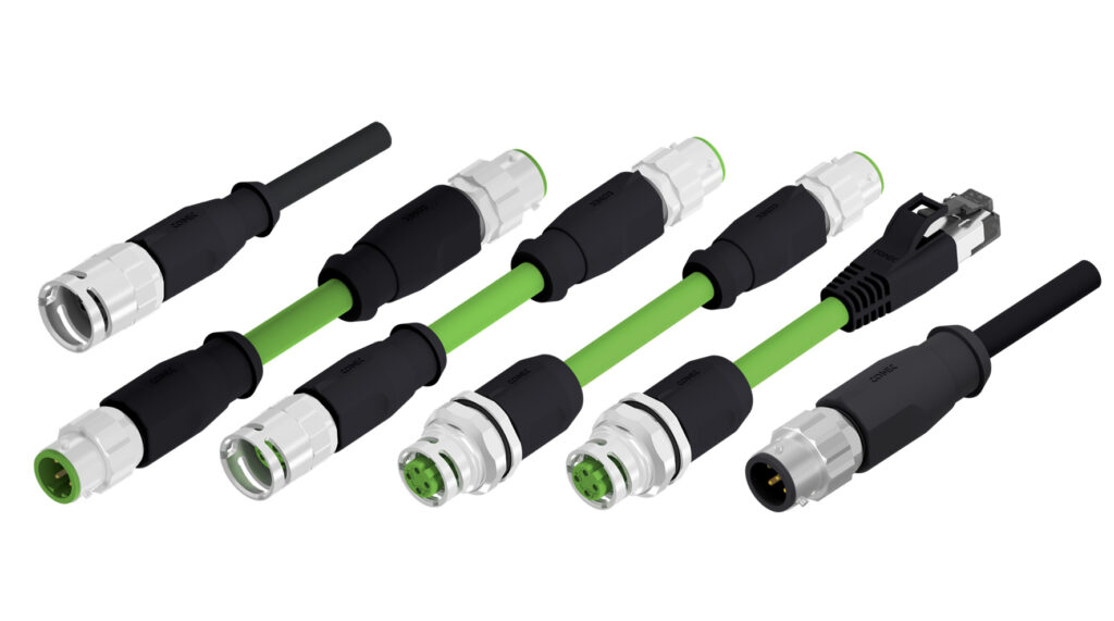 Circular connectors with bayonet quick locking system
